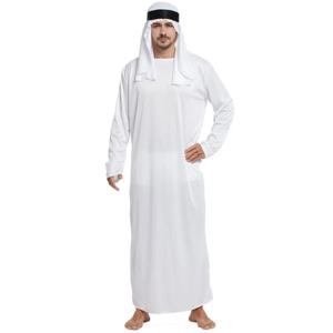 1 세트 아랍 중간 UAE 코스프레 머리띠 머리띠 스트랩이있는 남성용 가운
