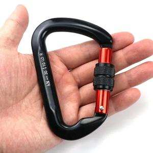 Carabiner 암벽 등반 산 착륙 30kN 높은 고도 작동 장비 야외 알루미늄 합금 안전 버클 후크