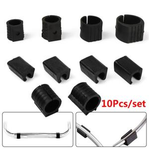 10Pcs 내구성 U 자형 의자 다리 패드 유용한 미끄럼 방지 튜브 캡 전면 틸트 댐퍼 스툴 파이프 클램프 글라이드 바닥 보호대