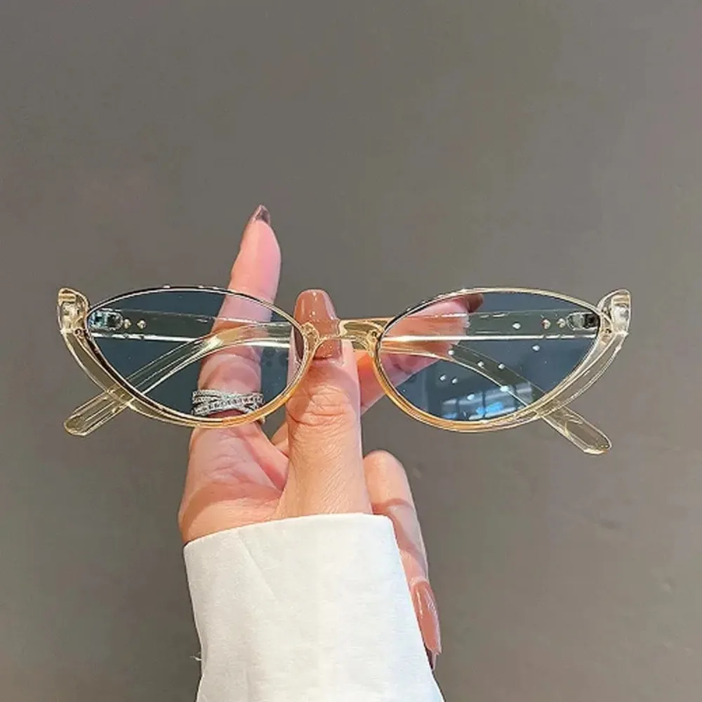 하프 프레임 캣아이 선글라스 패션 스타일 컬러 여성용 선글라스 Uv400