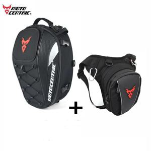 Motocentric 오토바이 고용량 37L 라이더 배낭 다기능 후면 오토바이 뒷좌석 가방 캐주얼 드롭 다리 사이드 가방
