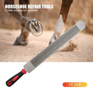 14 인치 철 말굽 파일 승마 용품 말 발굽 Rasp 트리밍 파일 Farrier 말굽 수리 도구
