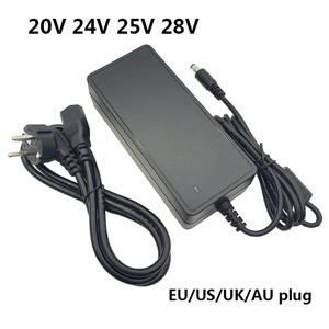 24 볼트 DC 전원 공급 장치, 28 V, 25V, 28 V, 3a, 20V, 24 V, 5a 소스, 28 V, 3a 전원 어댑터, 2A, 4A, 6A, UK, AU, EU, US 플러그, DC5.5 mm
