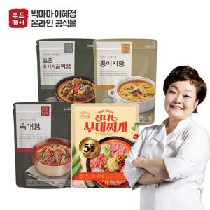 빅마마이혜정의 육개장 + 얼큰우거지갈비탕 + 콩비지 + 부대찌개 [총 4팩]