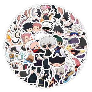 10/30/60pcs Jujutsu Kaisen 애니메이션 스티커 귀여운 Satoru Gojo Itadori Yuji 만화 스티커 전화 노트북 일기 Kawaii Graffiti 데칼