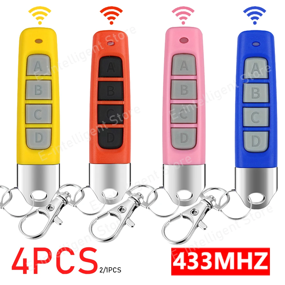 4-1PC 원격 제어 433MHZ 무선 복사 컨트롤러, 자동차 키 차고 문 오프너 복제 코드 원격 제어 복사기