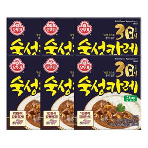 오뚜기 3일 숙성카레 순한맛(고형) 100g 6개