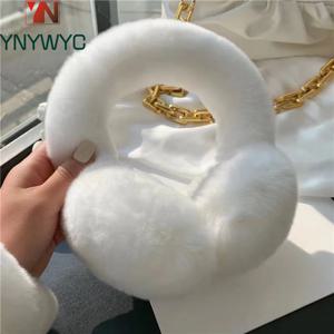 여성용 귀마개 겨울 EarWarmers 부드럽고 따뜻한 케이블 추운 날씨를위한 모피 리얼 렉스 토끼 귀 커버