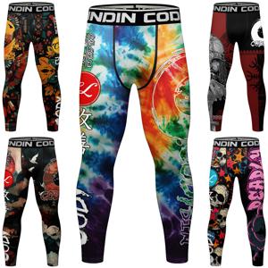 광저우 공장 가격 압축 스타킹 운동 바지 남성 탄성 밴드 바지 러쉬 가드 레깅스 mens mma grappling bjj spats