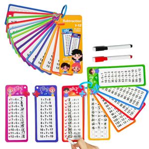 0-12 곱셈 차트, 시간표 카드, 자체 확인 수학 학습 도구, 몬테소리 수학 훈련, 교육 보조 도구