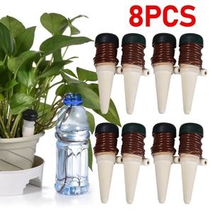 8PCS 자체 급수 드리퍼, 화분 및 분재 식물을 위한 자동 깊은 뿌리 관개 도구