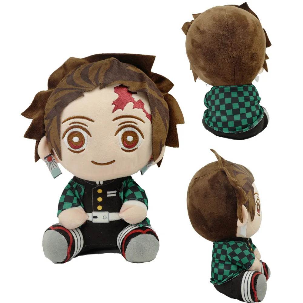 20cm 일본 애니메이션 악마 슬레이어 Tomioka Giyu Kamado Tanjirou Kamado Nezuko Agatsuma Zenitsu 봉제 인형 인형 Peluche 여성 선물