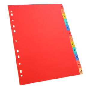 바인더 구분선 색인 페이지 카테고리 A4 폴더 분리 가능한 컬러 마커 노트