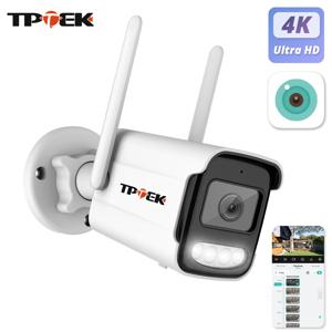 8MP 4K IP 카메라 Wifi 무선 5MP AI 인간 감지 iCSee CCTV 총알 야외 감시 보안 보호 비디오 카메라 캠