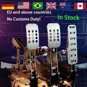 SIMJACK Ultimate Pedals Sim Racing 페달 PC 레이싱 시뮬레이터 압력 센서 로드셀 HE 유압 페달