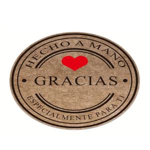500PCS 수제 스크랩북 물개 선물 스티커 및 편지지 스페인 Gracias의 감사 라벨