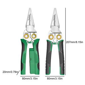 다기능 와이어 스트리핑 플라이어, 전기 기술자 케이블 스트리퍼, 절단 분할 수리 수공구, 8 in 1
