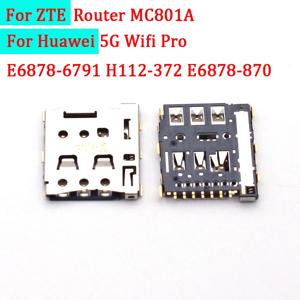 SIM 카드 리더 트레이 슬롯 거치대 커넥터 플러그, ZTE 라우터 MC801A 화웨이 5G 와이파이 프로 E6878-6791 H112-372 E6878-870, 2-10 개
