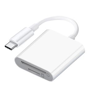 2 in 1 OTG C타입 카드 리더, USB 플래시 드라이브, SD TF 카드 리더, 아이패드 태블릿 C타입 스마트 메모리 카드용