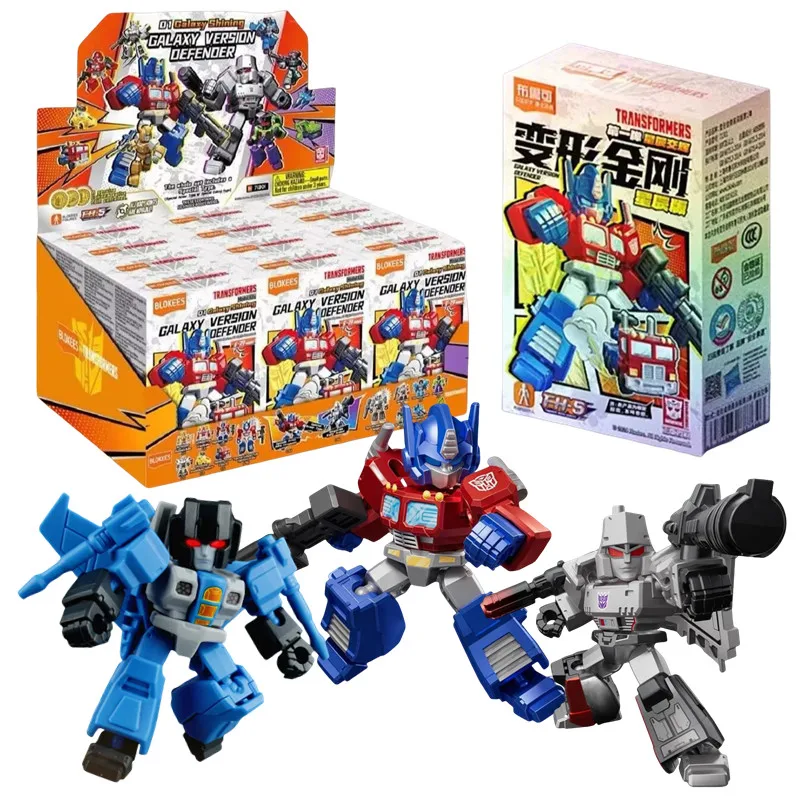 1/12Pcs 미니 변압기 5.5cm Optimus Prime bumblebee Megatron Thundercracker 로봇 액션 피규어 빌딩 블록 접합 장난감