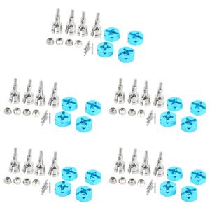 BAAU 20x 휠 변환 세트 액슬 및 12Mm 육각 다이브 허브 1/10 도로 회전 1/18 A959 A969 A979 A959B A969-B