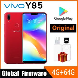 VIVO Y85 스마트폰 글로벌 펌웨어 안드로이드 4G 잠금 해제 6.26인치 4GB 64GB 카메라 13MP 모든 색상 양호한 상태 중고 전화