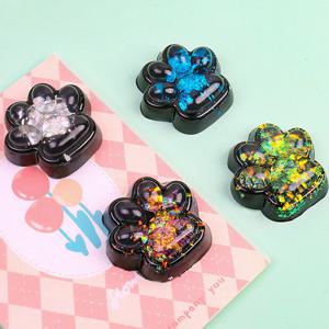 귀여운 스팽글 고양이 발톱 Squishy Fidget 장난감 느린 리바운드 스트레스 릴리프 장난감 핀치 감압 고양이 발 부드러운 짜기 장난감
