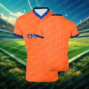 Ligue 1 25 Olympique Marseille Jersey Home_Away 성인 키즈 훈련 남성 의류 축구 여름 탑 축구 오버 사이즈 티셔츠