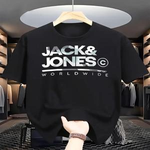 JACK JONES 티셔츠 남성 여성 반팔 티셔츠 럭셔리 브랜드 티셔츠 패션 트렌드 컴포트 탑 남성 티셔츠 Y2k 의류