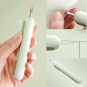 2 In 1 업그레이드된 솔기 바늘 스레더 솔기 스레딩 및 솔기 제거제 봉제 제작용 솔기 도구