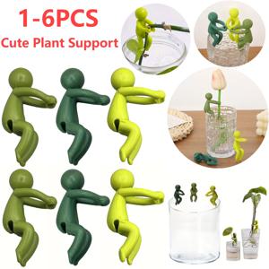 1-6 PCS 귀여운 식물 스탠드 플라스틱 식물 지원 더미 온실 배열 고정 막대 실내 꽃 식물 포도 나무 등반 브래킷