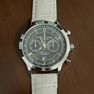새로운 패션 럭셔리 CARLF.BUCHERER 손목 시계 다기능 세 눈 실행 두 번째 크로노 그래프 비즈니스 레저 남자 시계