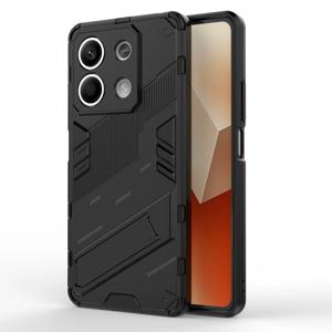 Xiaomi Redmi Note 13 5G / Note 13 5G(중국) 케이스 킥스탠드 보호용 휴대폰 커버 - 블랙