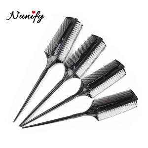 Nunify 헤어 컬러 브러시 헤어 색조에 대한 완벽한 도구 염색 컬러링 애플리케이터 굴 빗 1Pcs 품질 다기능 헤어 빗