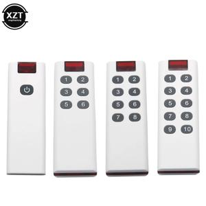 범용 RF433MHz 무선 학습 코드 원격 스위치 용 디지털 원격 제어 송신기 1/2/3/4/6/8/10 버튼 소형