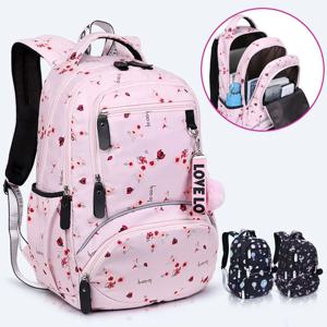 대형 schoolbag 귀여운 학생 학교 배낭 인쇄 방수 가방 초등학교 책 가방 10 대 소녀 어린이 mochila