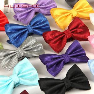 HUISHI 조정 가능한 나비 넥타이 남자와 여자 결혼식 액세서리 파티 Bowtie 클래식 성인 여러 가지 빛깔의 조정 목 패션 나비 넥타이