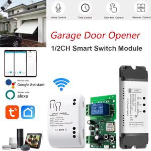 Tuya SmartLife 와이파이 차고 문 오프너 컨트롤러, 스마트 스위치 On Off 릴레이 모듈 게이트 열기 음성 제어 Alexa Google Home