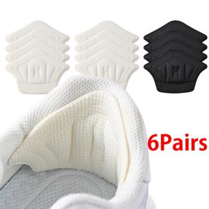 6pair/12pcs Insoles 발 뒤꿈치 패드 스포츠 신발에 대 한 경량 조정 가능한 크기 다시 스티커 Antiwear 피트 패드 쿠션 깔 착 발 뒤꿈치