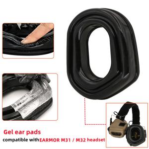 Hearangel M31 Airsoft 헤드셋 젤 이어 패드 EARMOR M31/M32 전술 헤드셋 군용 소음 방지 슈팅 이어폰 액세서리