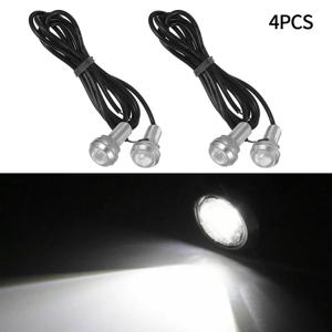 4pcs 해양 보트 Transom LED 스턴 라이트 흰색 고휘도 3W 12V IP68 범용 수중 램프 보트 라이트