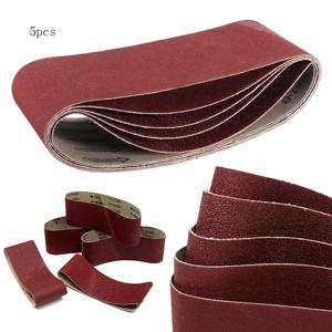5 Pcs 샌딩 벨트 75x457 Mm 혼합 등급 60 80 120 240 그릿 전동 공구 샌더 로트 가죽 금속 목재 연삭 및 연마