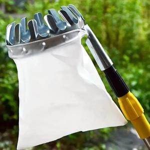 1pc 과일 피커 도구, 금속 체리 피커 도구, 과일 피커 바구니 헤드, 과일 수확기 부착 정원 하드웨어 도구