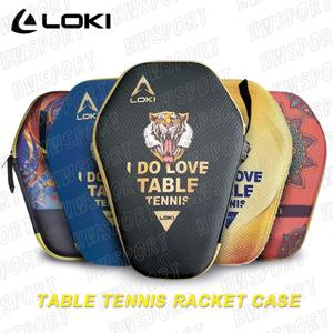LOKI 탁구 라켓 케이스 하드 쉘 탁구 라켓 패들 커버 가방 내구성 EVA 내부 탁구 액세서리