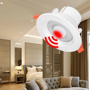 AC 85-265V 5W 10W 15W 20W 둥근 최근 LED 천장 조명 PIR 모션 센서 스포트 라이트 복도 통로 자동 켜기/끄기 밤