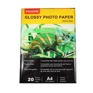 잉크젯 프린터용 A4 광택 인화지 200g 20매 8.3 X 11.7인치 고품질 사진 인쇄 용지 팩