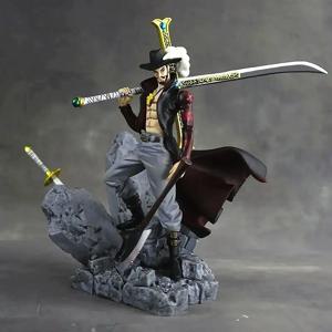 14CM 원피스 애니메이션 피규어 Dracule Mihawk 탑 결정적인 전투 액션 피규어 PVC 모델 장난감 컬렉션 장식품 인형 팬 선물