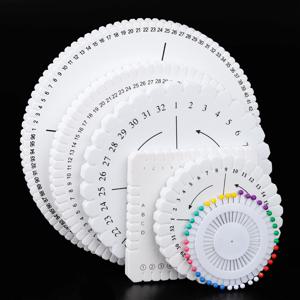 1pc Braiding 디스크 라운드 스퀘어 Kumihimo 구슬 코드 디스크 Braiding 땋은 플레이트 DIY 팔찌 Loom 직조 보드