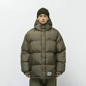 Tech Thiened Bread Sle 다운 재킷 남성용 따뜻함 청소년 여행 겉옷 WTAP TORPOR 일본식 레트로 후드 코트