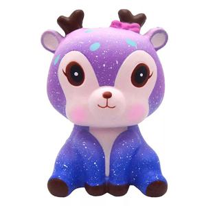 점보 카와이 다채로운 갤럭시 사슴 Squishy 천천히 상승 짜기 장난감 크림 달콤한 향기로운 안티 스트레스 장난감 재미 있은 아이 크리스마스 선물